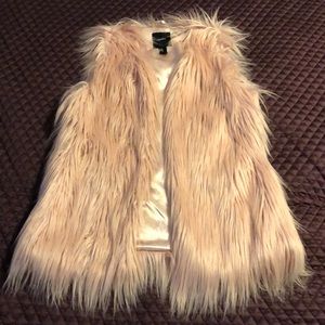Pink Faux Fur Vest